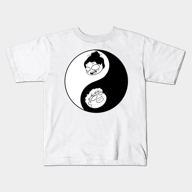 yin & yang Kids T-Shirt by AnnaOtake